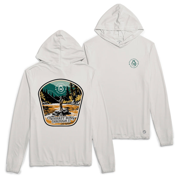 "A Whiskey Runs Through It" Fishing Long Sleeve