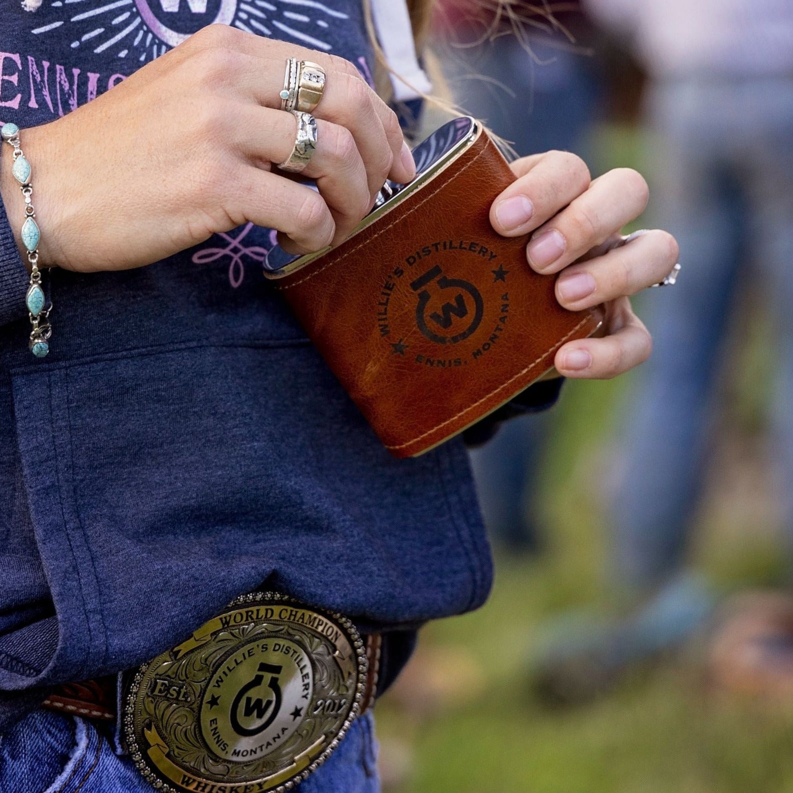 Leather Wrapped Flask