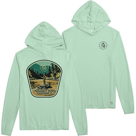 "A Whiskey Runs Through It" Fishing Long Sleeve