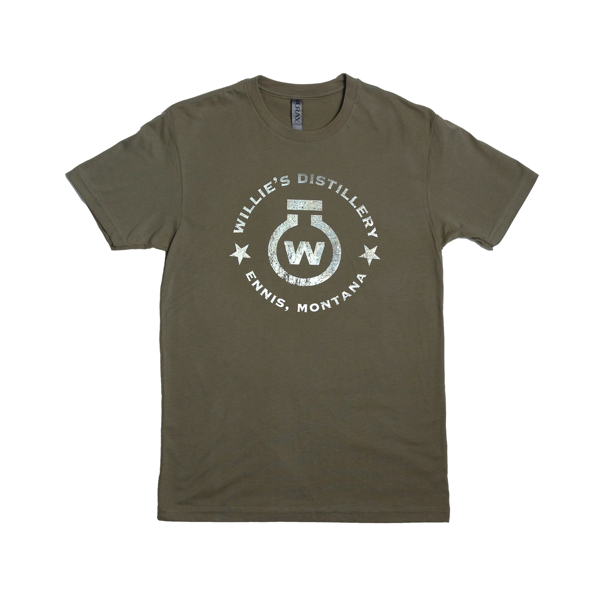 Men's Logo Sueded Short Sleeve T
