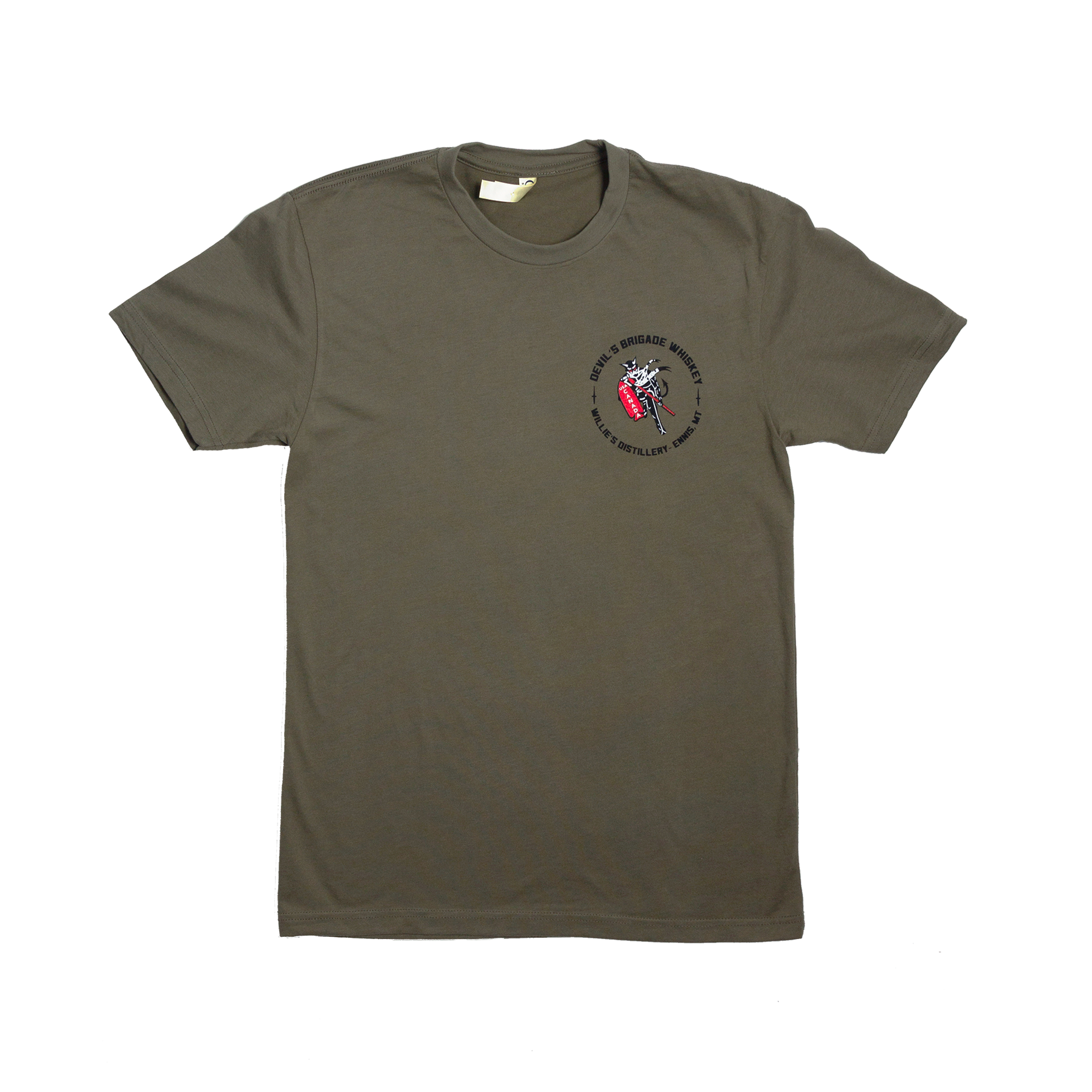 Men's Devils Brigade Small Logo Sueded T