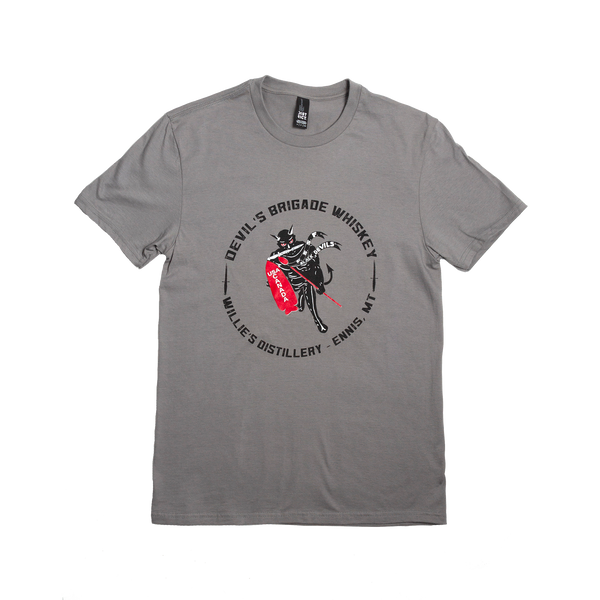 Men's Devils Brigade Large Logo Sueded T