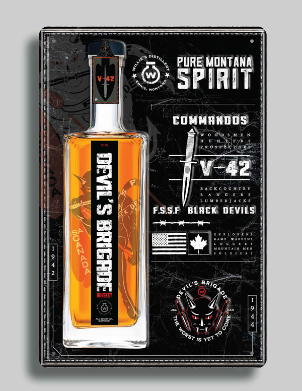 Decorative Metal Devil's Brigade Tin Tacker