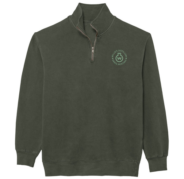 Logo Quarter Zip Pullover Sweatshirt