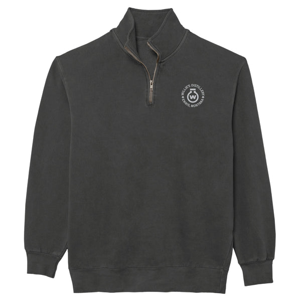 Logo Quarter Zip Pullover Sweatshirt