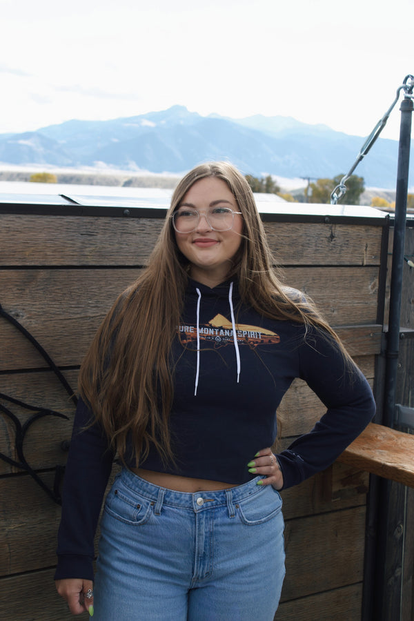 Pure Montana Spirit Women's Cropped Hoodie