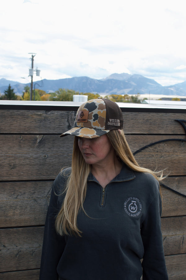 Logo Quarter Zip Pullover Sweatshirt
