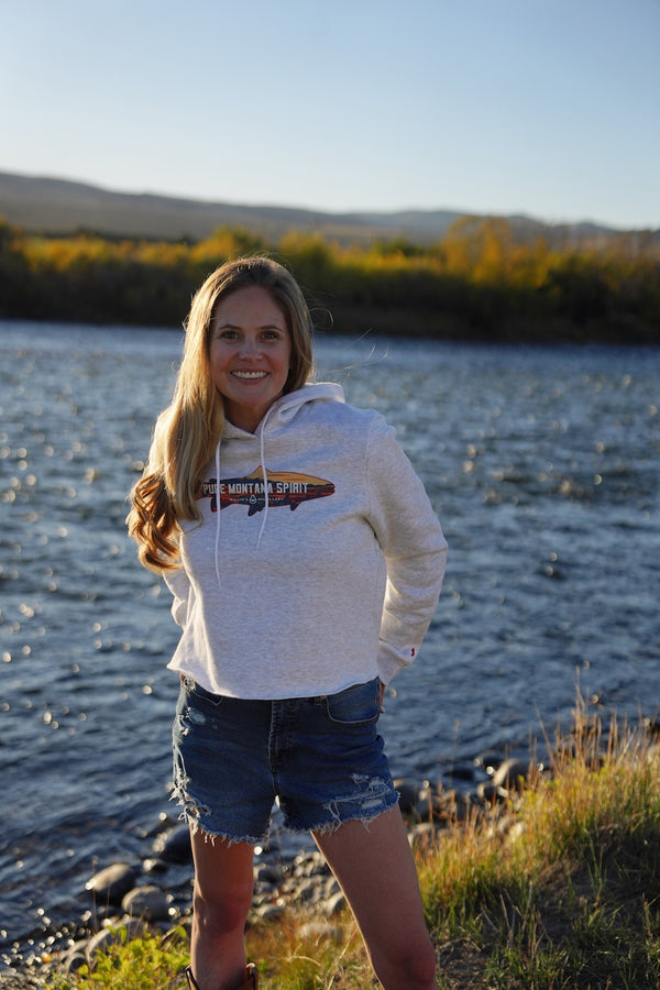 Pure Montana Spirit Women's Cropped Hoodie