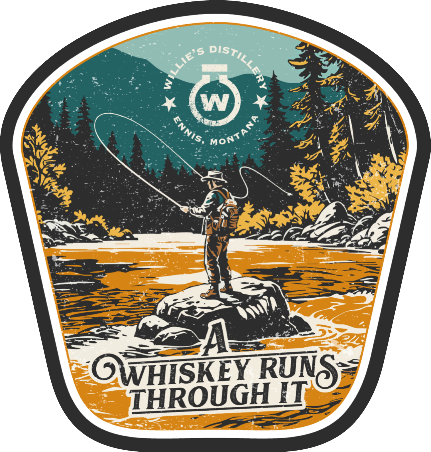 Willie's Distillery Specialty Stickers