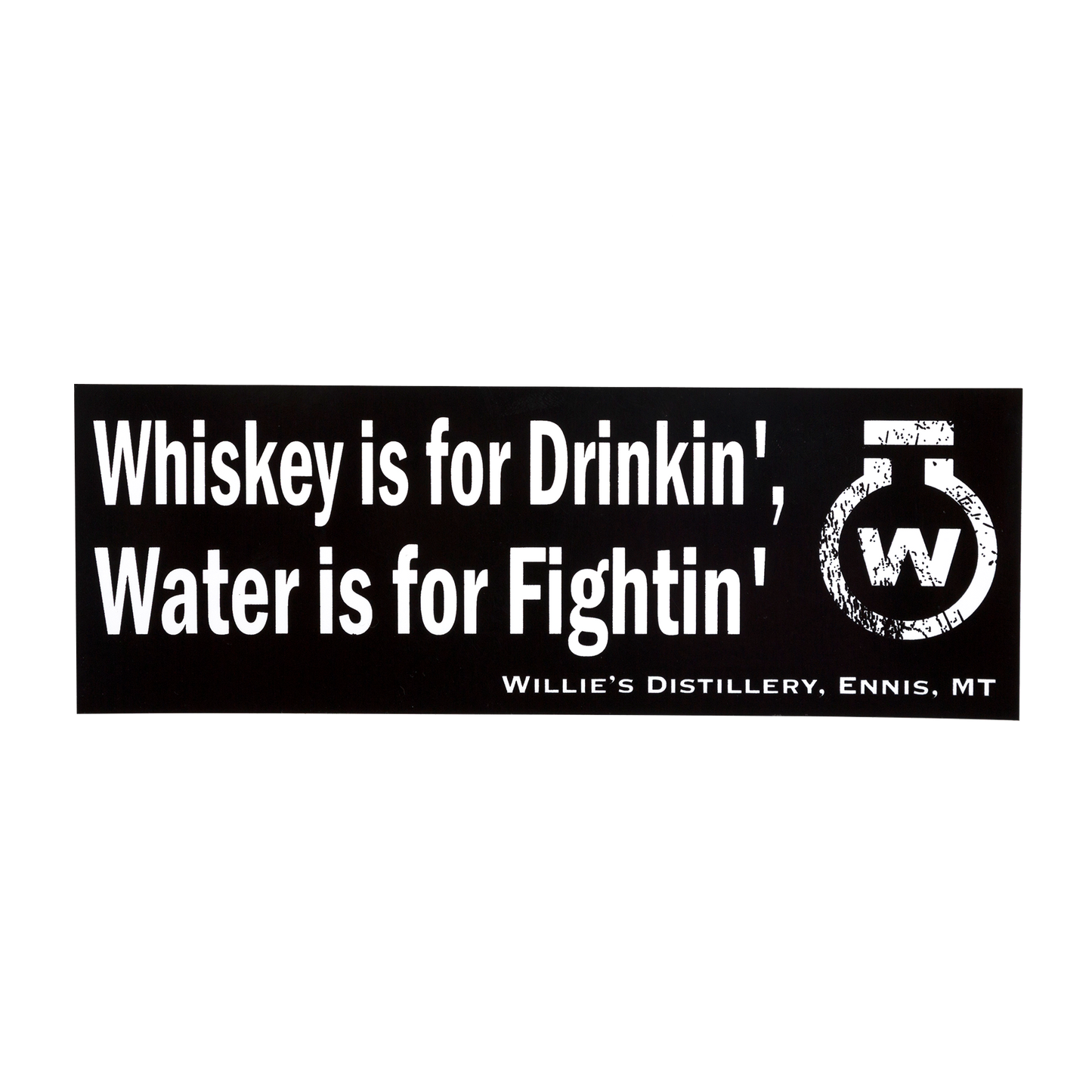 Willie's Distillery Bumper Sticker