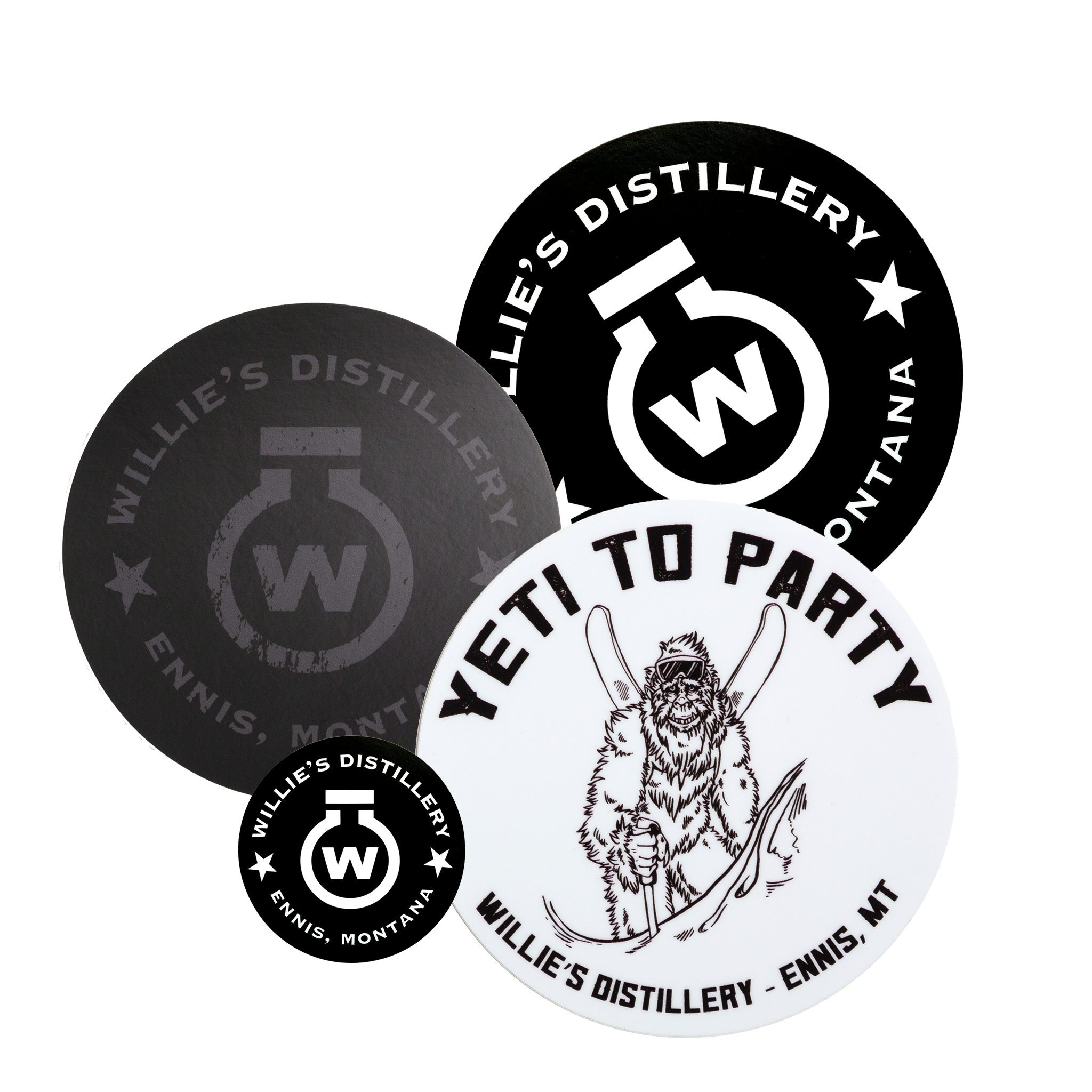Distillers Sticker Willie's Distillery Classic Stickers