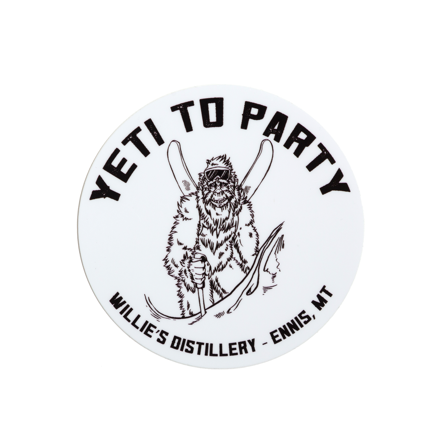 Willie's Distillery Shiny Vinyl Stickers