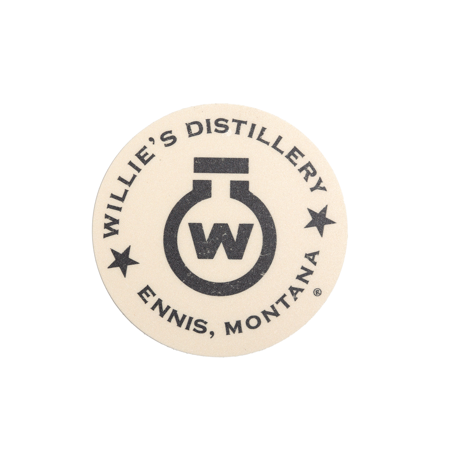 Willie's Distillery Matte Finished Stickers