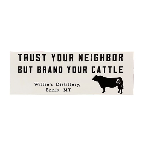 Willie's Distillery Bumper Sticker