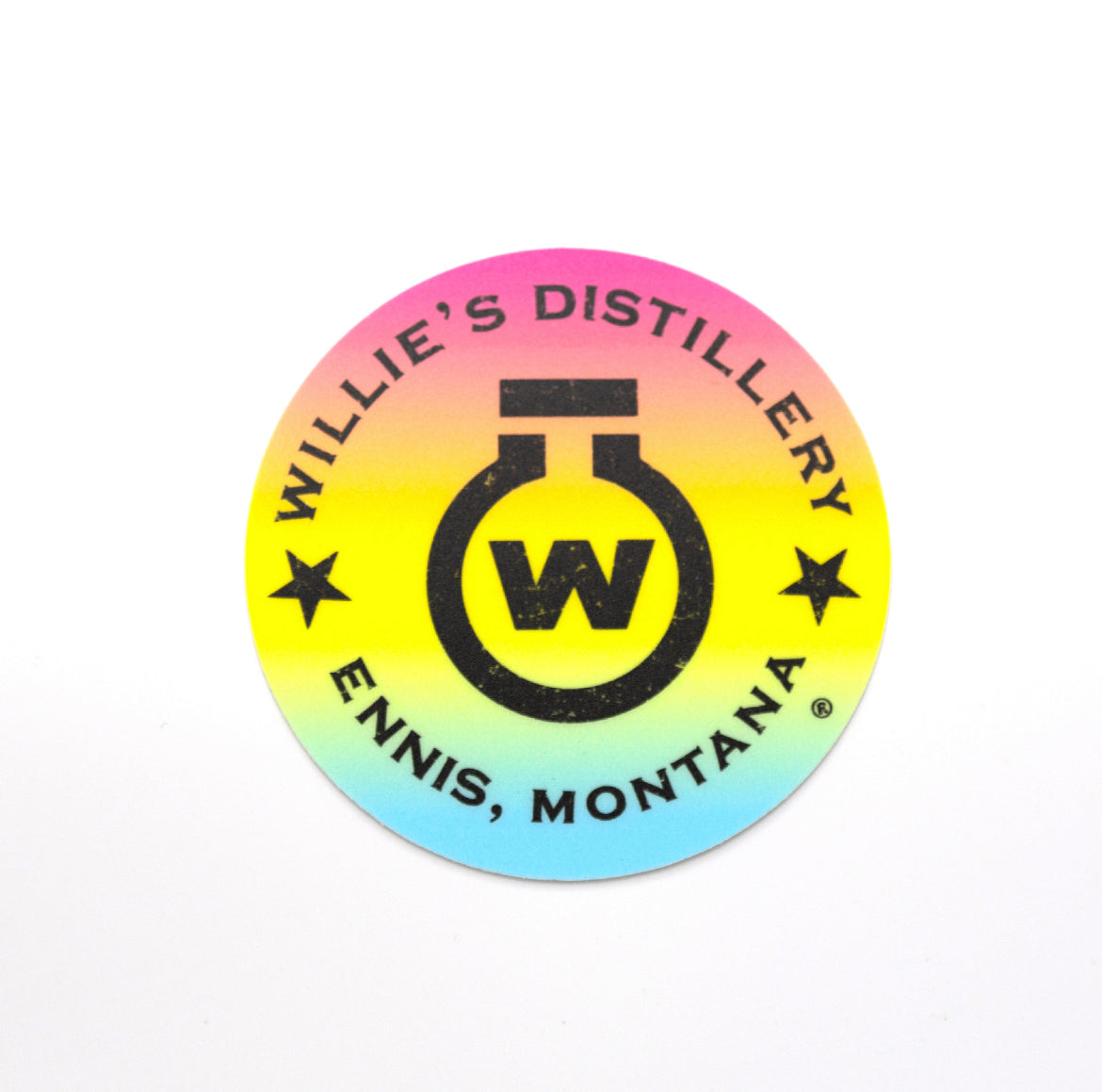 Willie's Distillery Matte Finished Stickers